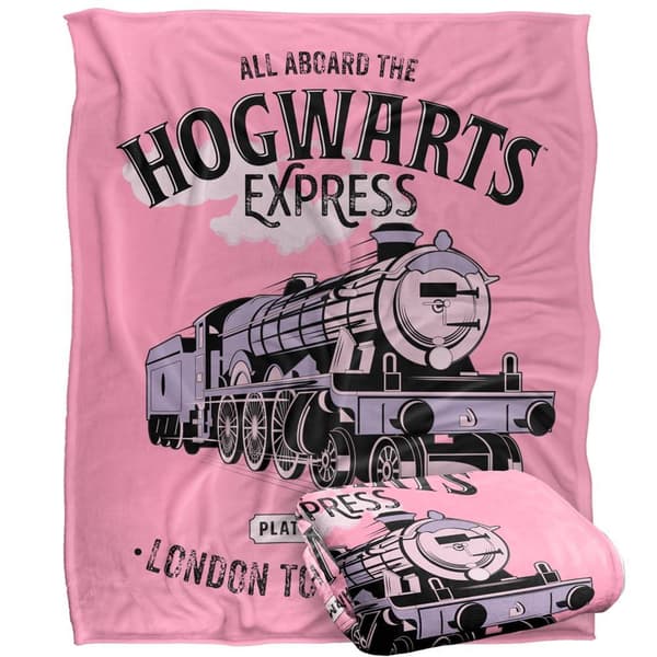 Harry Potter All Aboard The Hogwarts Express Blanket