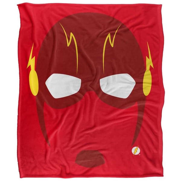Justice League The Flash Mask Soft Touch Blanket