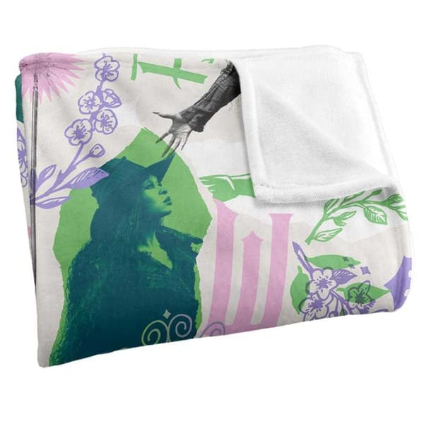 Wicked Elphaba and Glinda Scrapbook Soft Touch Blanket
