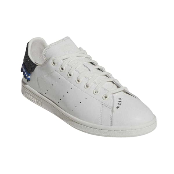 Adidas Mens Stan Smith Beaded Leather Embellished Flat Trainers