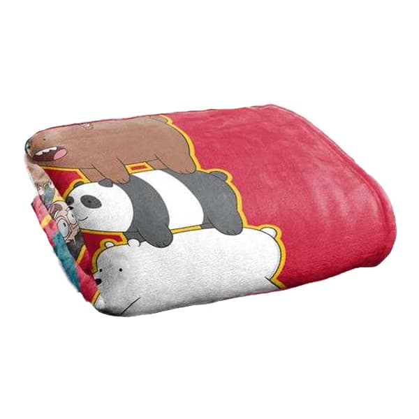 We Bare Bears Goals Silky Stack Supersoft Filt