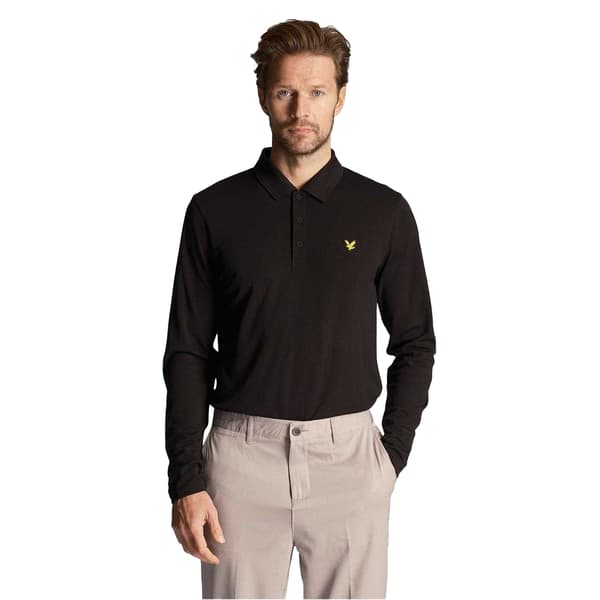 Lyle & Scott Herrars Långärmad Pikétröja Regular Fit