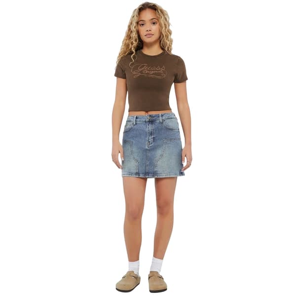 Guess Dam/Dam Panel Denim Minikjol
