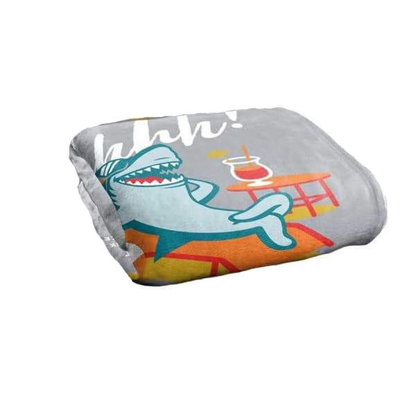 Shark Week Sunbathing Soft Touch Blanket