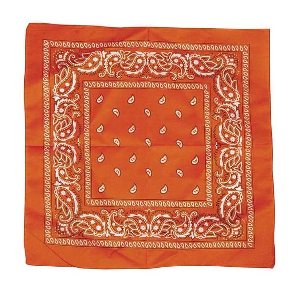 Fiestas Guirca Denim Patterned Scarf Prop