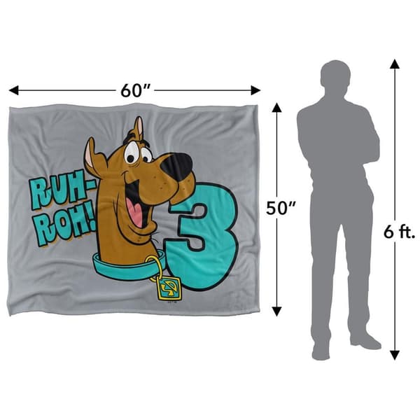 Scooby Doo Ruh Roh! I´m 3 Soft Touch Blanket
