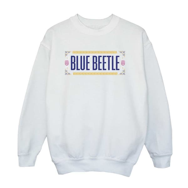 Blue Beetle Mens Patterned Logo Sweatshirt