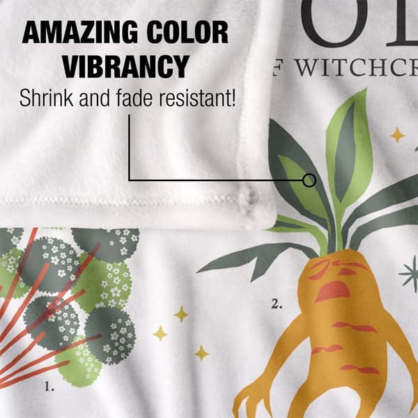 Harry Potter Herbology Soft Touch Blanket