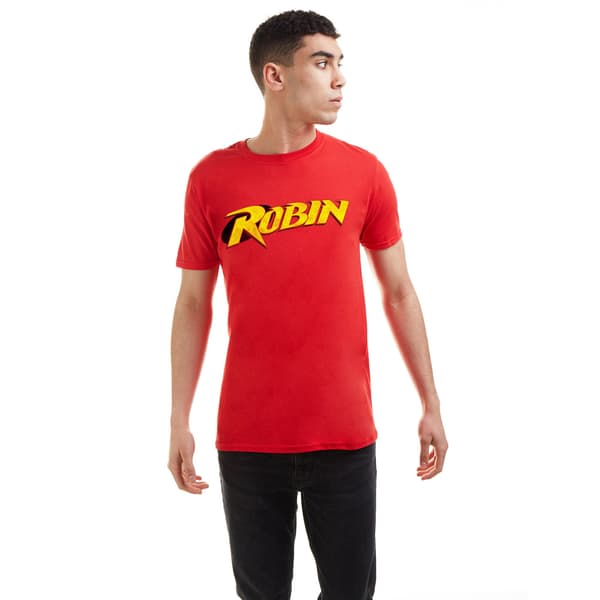 Batman Herr Robin Retro Logotyp T-Shirt