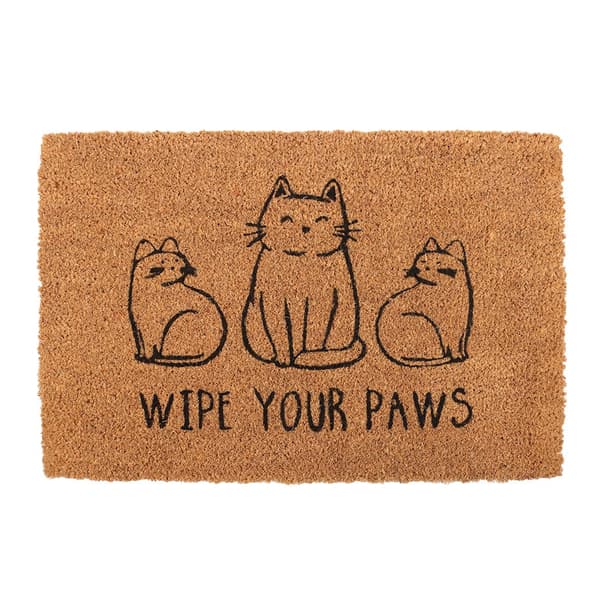 Something Different Wipe Your Paws Cats Door Mat