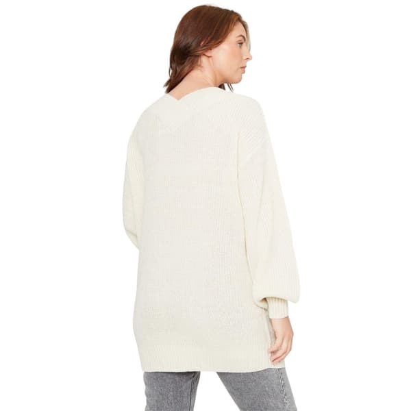 Be You Dam/Dam V-ringad Oversized Tunika Topp