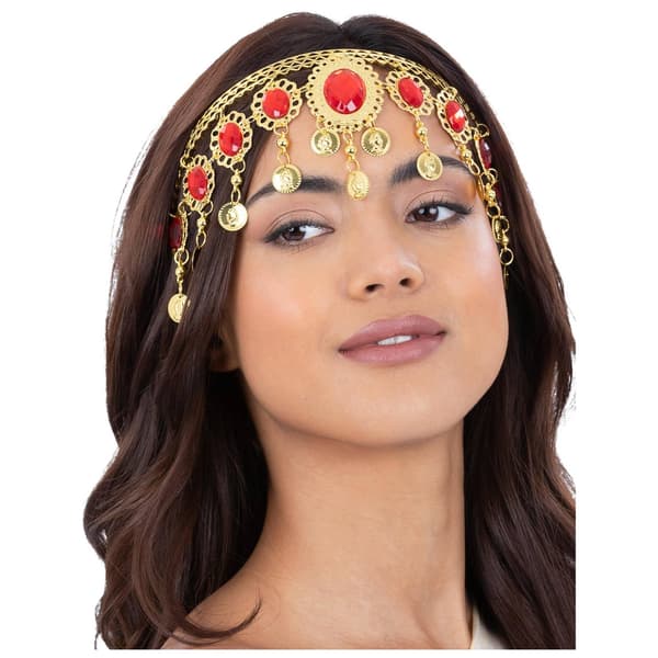 Smiffys Grecian Gold & Ruby Costume Headpiece