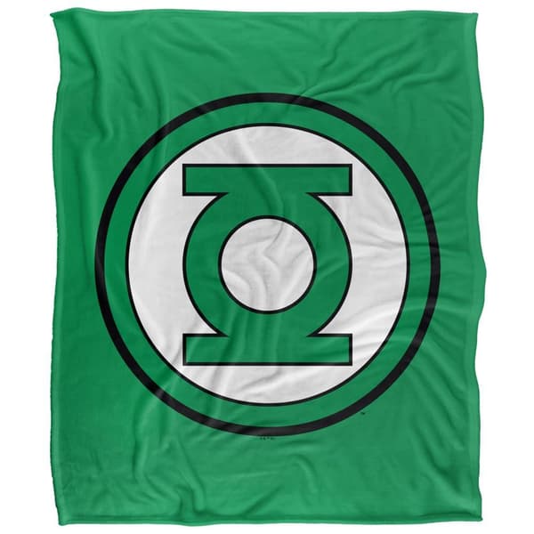 Green Lantern Large Logo Soft Touch Blanket