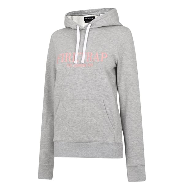 Firetrap Dam/Dam Stor Logotyp Hoodie