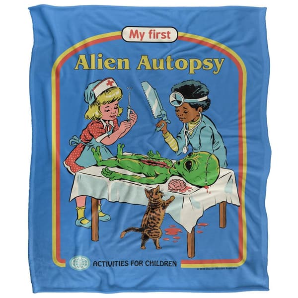 Steven Rhodes My First Alien Autopsy Soft Touch Blanket