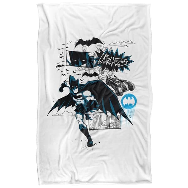 Batman Kanji Running Soft Touch Blanket