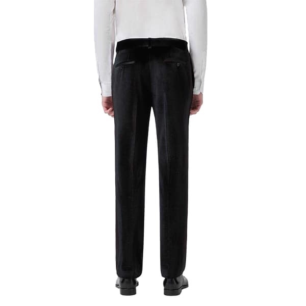 Twisted Tailor Miesten Sametti Flat Fronted Smokkihousut