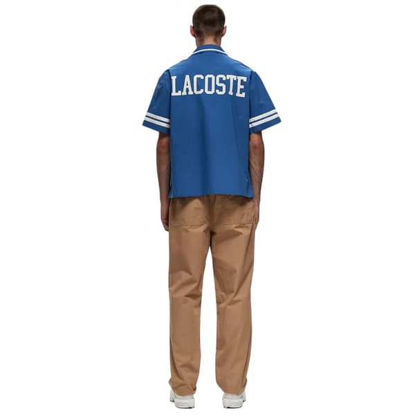 Lacoste Herrskjorta i bomullstwill med avslappnad passform