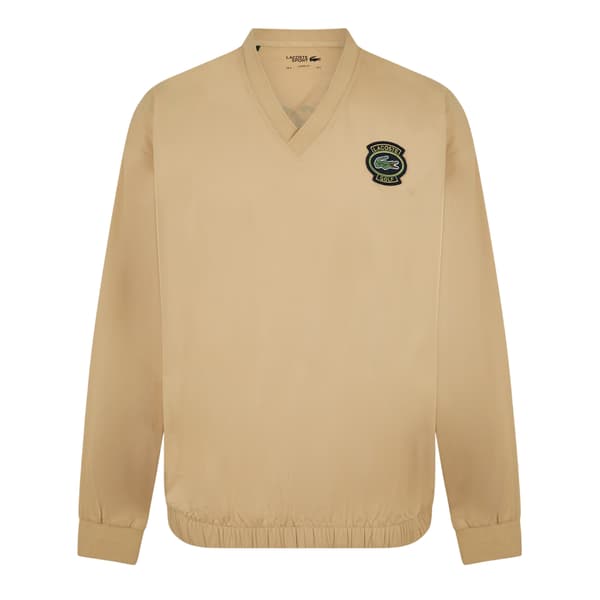 Lacoste Herr V-ringad Långärmad Topp