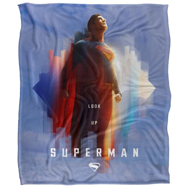 Superman Lookup Silky Shield Supersoft Blanket