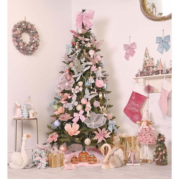 Pink Santa Ornament