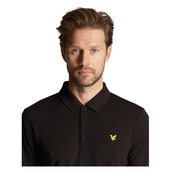 Lyle & Scott Herrars Långärmad Pikétröja Regular Fit