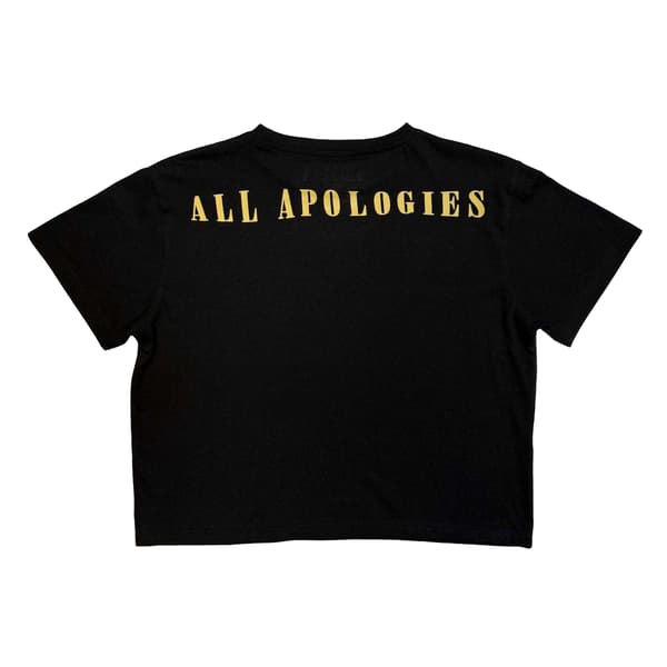 Nirvana Womens/Ladies All Apologies Back Print Crop Top