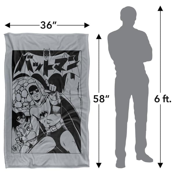 Batman Kanji Cover Soft Touch Blanket