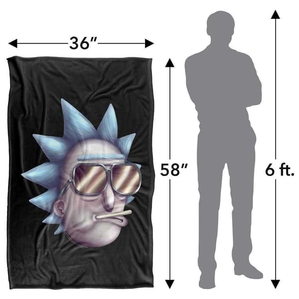 Rick And Morty Rick Sanchez Soft Touch Blanket