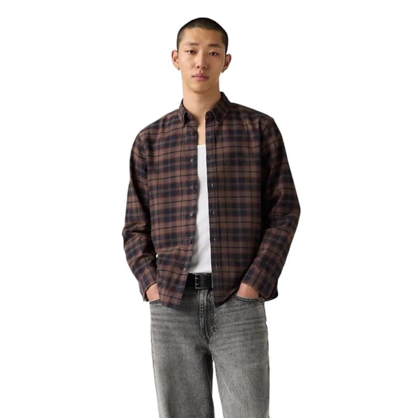 Levis Herrskjorta Authentic Plaid Oxford Relaxed Fit Button-Down