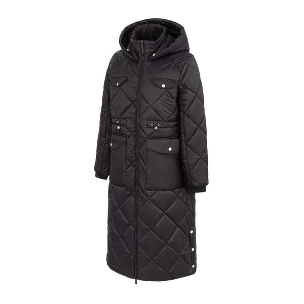 Firetrap Dam Diamond Quilt Lång Jacka