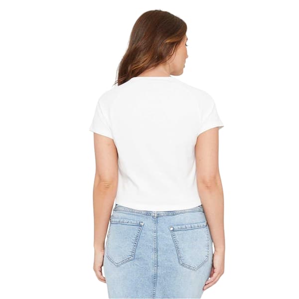 Be You Ribbad Croppad Topp för Kvinnor/Damer
