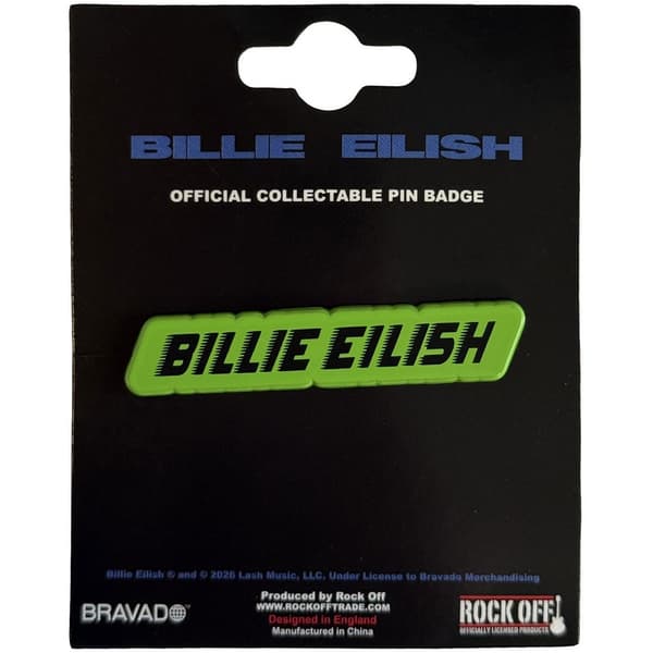 Billie Eilish Pin Racer Logo Märke