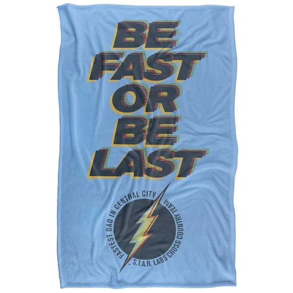 The Flash Be Fast Or Be Last Fathers Day Blanket