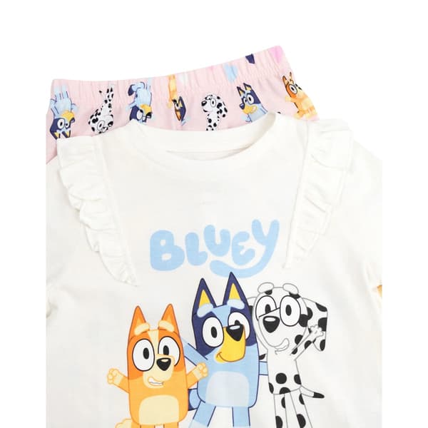Bluey Flickor Karaktär Långärmad Lång Pyjamas Set