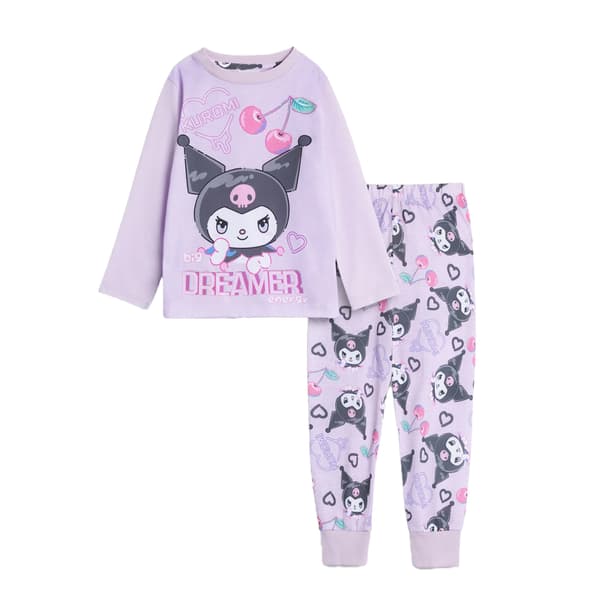 Hello Kitty Tyttöjen Kuromi Pitkä Pyjamasetti
