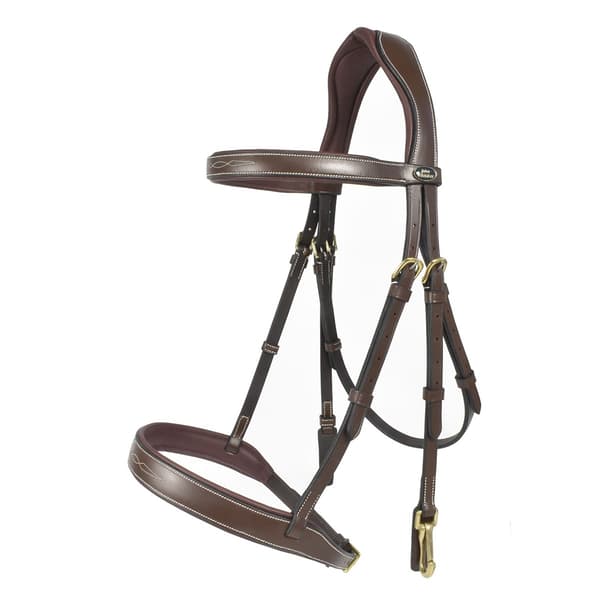 Whitaker Madrid Leather Horse Snaffle Bridle