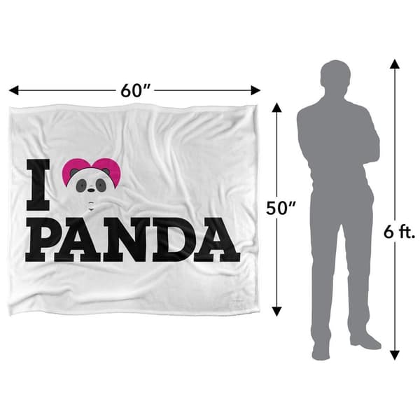 We Bare Bears Silky Heart Panda Supersoft Blanket