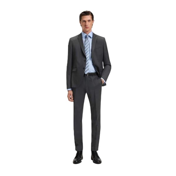 Boss Mens Notch Neck Regular Suit Jacket
