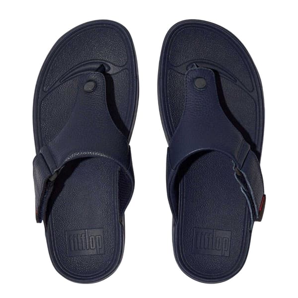 FitFlop Mens Leather Toe Post Flat Sandals