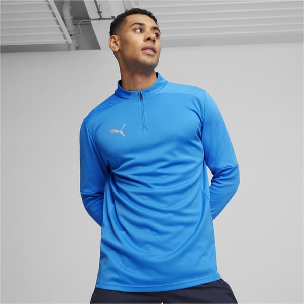 Puma Mens TeamFinal Quarter Zip Training Fleece Top