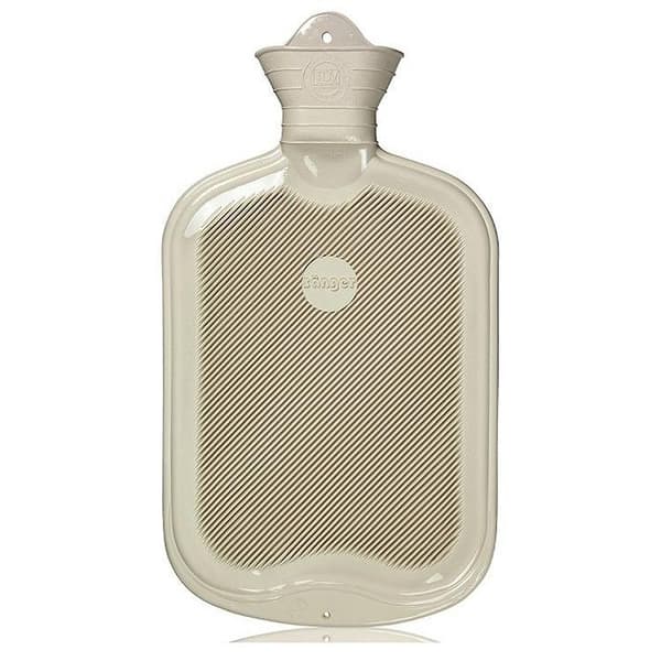 Sanger Ribbed Hot Water Bottle White 2L