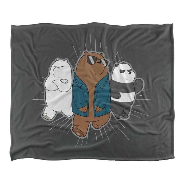 We Bare Bears Silkeslen Jacka Supermjuk Filt