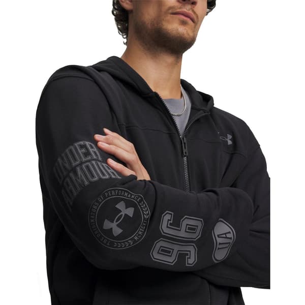 Under Armour Herr Rival Graphic Print Full Zip Hoodie