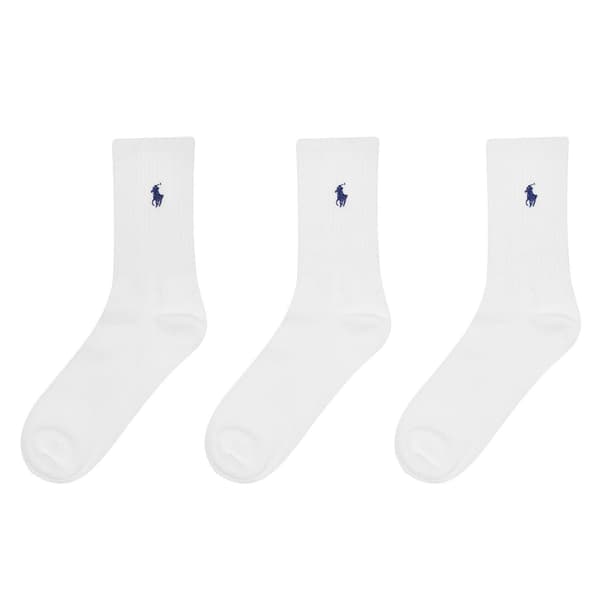 Ralph Lauren Crewstrumpor i Bomull för Herr (3-pack)