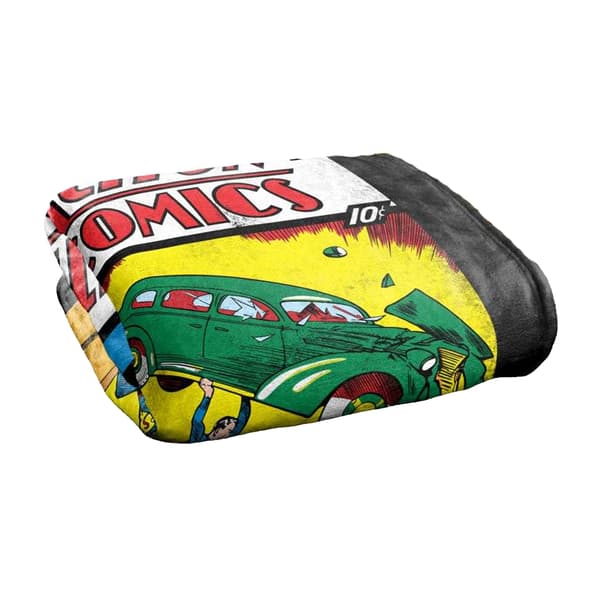 Superman Action Comics Issue 1 Cover Silky Supersoft Blanket