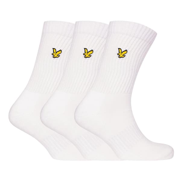 Lyle & Scott Herrstrumpor med broderad logotyp (3-pack)