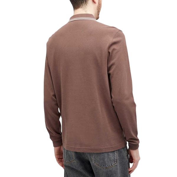 Fred Perry Långärmad Pikétröja för Herr