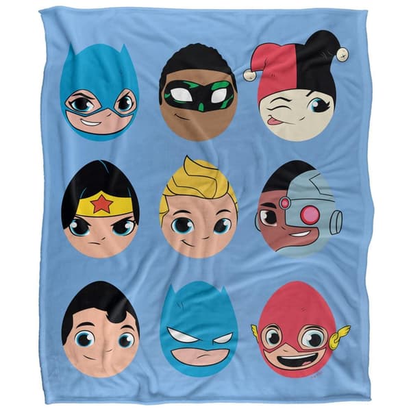 DC Comics Super Friends Easter Egg Blanket