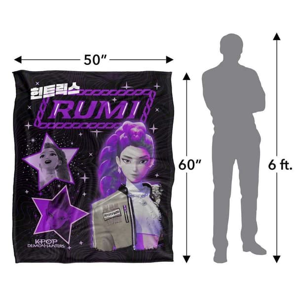 K-Pop Demon Hunters Soft Touch Rumi Blanket